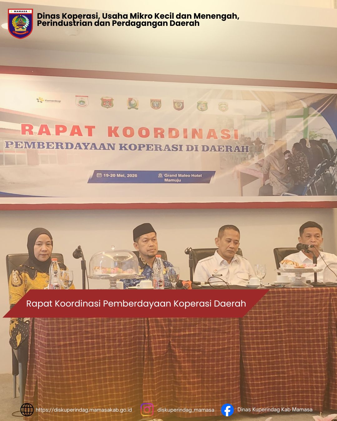 Rapat Koordinasi Pemberdayaan Koperasi Daerah 