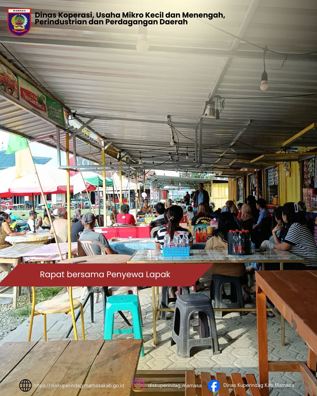 Rapat Koordinasi Bersama Penyewa Lapak Wisata Kuliner Lapangan Kondosapata